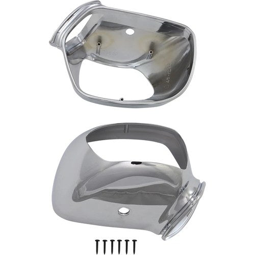 Parts Unlimited Mirror Housings - Chrome | 45-1232