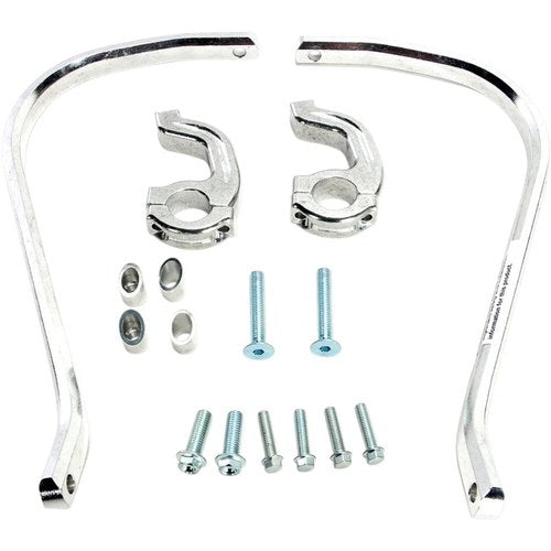 Moose Racing Silver 1-1/8" Contour Handguards | 50-5214S