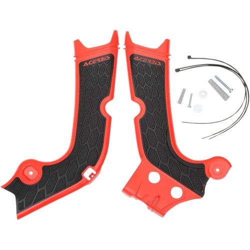 Acerbis X-Grip Frame Guards - Crf - Red/Black | 2630711018