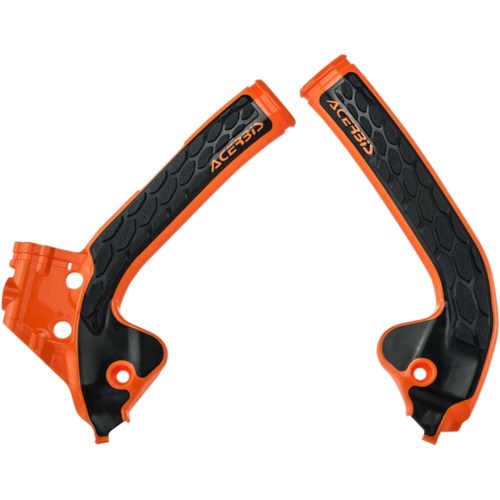 Acerbis X-Grip Frame Guards - TC/SX 85 - Orange/Black | 2686045225