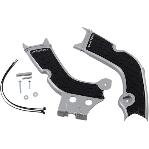 Acerbis X-Grip Frame Guards - Crf - Silver/Black | 2736331015