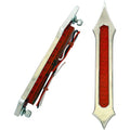 Accutronix Bag Light - Tribal Slotted - Red Lens - Chrome | BL01-LSC