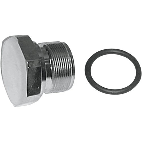 Colony Upper Fork Tube Cap - Chrome - Flat Top Design | 2373-1