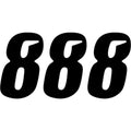 D'Cor Visuals Slash Number Plate - #8 - Black - 6" | 45-29-8