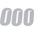 D'Cor Visuals Slash Number Plate - #0 - White - 6" | 45-30-0
