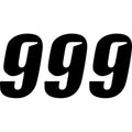 D'Cor Visuals Slash Number Plate - #9 - Black - 4" | 45-27-9