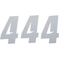 D'Cor Visuals Slash Number Plate - #4 - White - 6" | 45-30-4