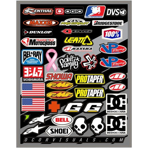 D'Cor Visuals Decal Sheet - Helmet Logos | 40-90-104
