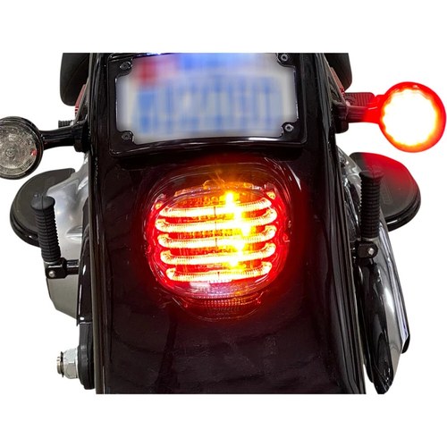 Custom Dynamics Taillight/Turn Signal, Bottom Window, Red Lens | PB-TL-INT-BW-R