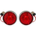 Custom Dynamics Bullet Turn Signal - 1157 - Chrome - Red Lens | PB-BB-RR-1157CR
