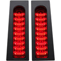 Custom Dynamics Saddlebag Lights - Red - Gloss Black | PB-FILL-R-B