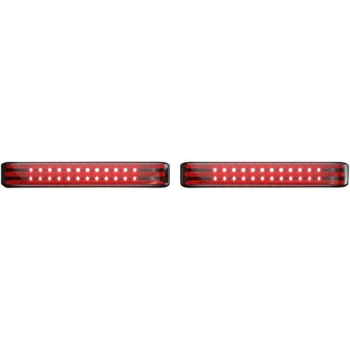 Custom Dynamics Saddlebag Lights - SS8 - Chrome Smoke | PB-SB-SS8-CS