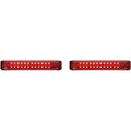 Custom Dynamics Saddlebag LED Lights - Sequential - Black/Red | PB-SBSEQ-SS8-BR