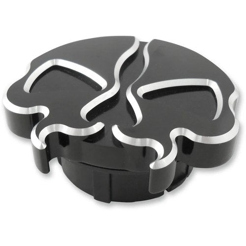 Drag Specialties Split Skull Gas Cap - Black - Dummy | 78050BB2