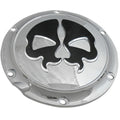 Drag Specialties Split Skull Derby Cover - Chrome | 78044B2