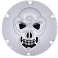 Drag Specialties Skull Derby Cover - Chrome - 6 Hole | 33-0067SKD