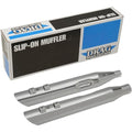 Drag Specialties Slashdown Slip-On Mufflers - Chrome - 3.5" - FL | H00963