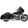 Drag Specialties Slashdown Slip-On Mufflers - Chrome - 4" - FL | H00967