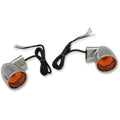 Drag Specialties Bullet Turn Signal Lights Flt - Chrome | 12-0224C-2