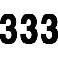 Factory Effex Pro Number 3 - Black - 8" | 02-4363