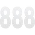 Factory Effex FX Number 8 - White - 6" | 02-4468