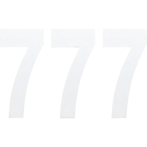 Factory Effex FX Number 7 - White - 6" | 02-4467