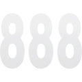 Factory Effex FX Number 8 - White - 8" | 02-4488