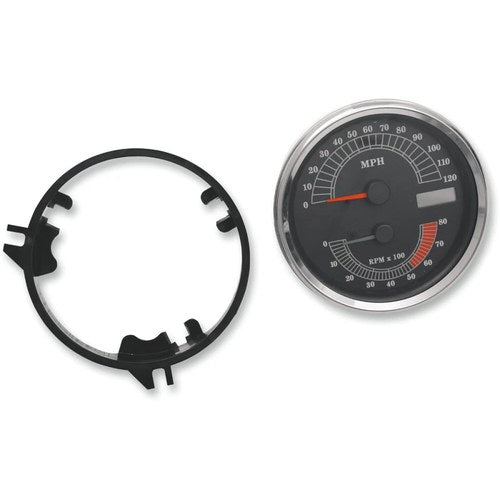 Drag Specialties Electronic Speedometer/Tachometer - 120 mph/8000 rpm | T21-6986