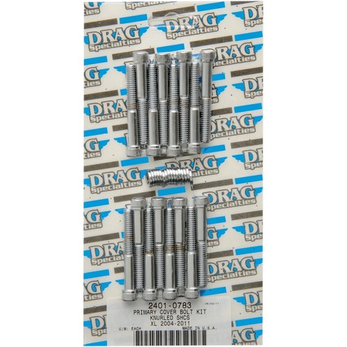 Drag Specialties Bolt Kit Primary Knurled XL 04-17 | MK685