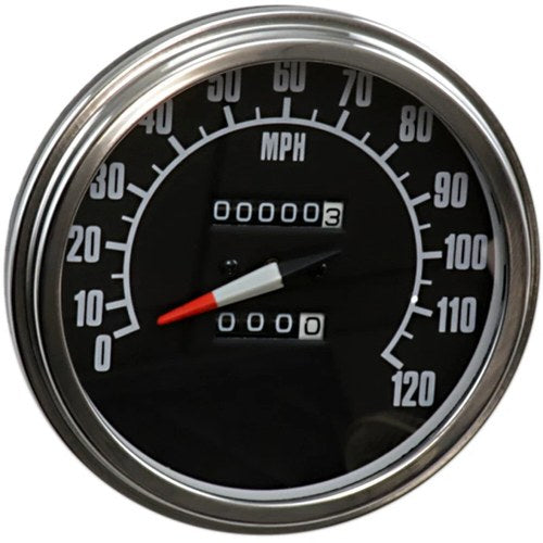 Drag Specialties 5" FL-Style 2240:60 Speedometer w/Reed Switch | 74584M-BX33