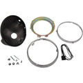 Emgo 7" Side Mount Headlamp Shell - Black | 66-65010