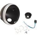 Emgo 7" Lucas Style Headlight Shell - Black | 66-65068