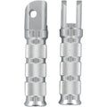 Emgo Front Footpegs - Silver - Kawasaki | 50-11221