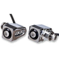 Joker Machine Side-mount LED Turn Signals - Chrome/Amber | 05-206-AC