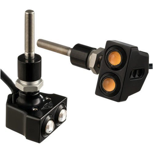Joker Machine Rat Eye Mirror-Mount Turn Signals - Dual - Black | 05-216B