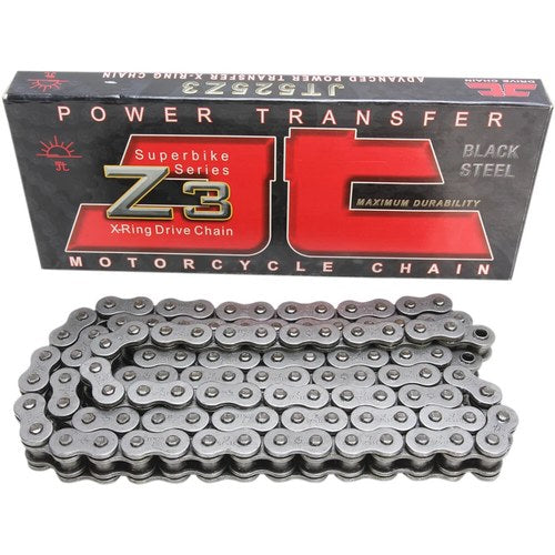 JT Chains 525 Z3 - Heavy Duty X-Ring Chain - Steel - 114 Links | JTC525Z3114RL