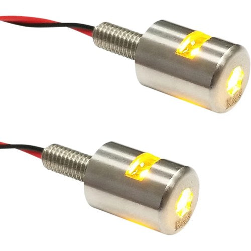 K&S Technologies Three-Beam License Plate Bolt Lights - Amber | 25-9180