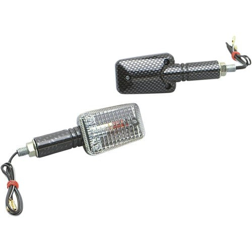 K&S Technologies Marker Light - Ministalk - Long - Carbon/Clear | 25-8132