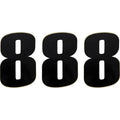 Moose Racing Race Number 8 - Black - 6" | 80118