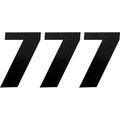 Moose Racing Race Number 7 - Black - 6" | 80117