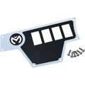 Moose Utility Division Large Dash Plate - Left - White - Rzr | 100-4361-PU