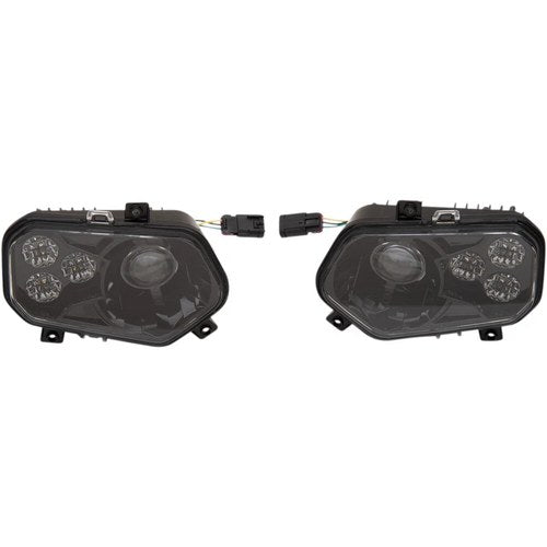Moose Utility Division LED Headlight - RZR800/900 - Black | 100-3355-PU