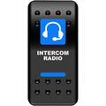 Moose Utility Division Rocker Switch - Intercom - Blue | COM-PWR