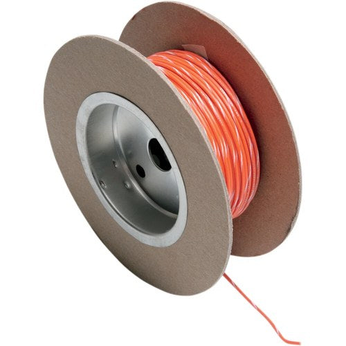 Namz 100' Wire Spool - 18 Gauge - Orange/White | NWR-39-100