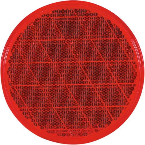 Optronics Replacement Round Reflector - Red | RE-21RS
