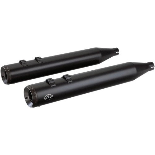 S&S Cycle Grand National Mufflers - Black | 550-0690