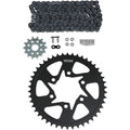 Vortex Steel Chain Kit, Black, Kawasaki, 650 Versys, 07-17/650 Ninja | CK6392