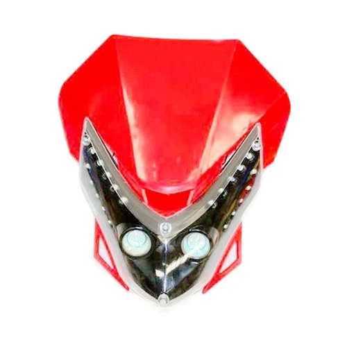 Red Rec Reg LED Head Light Lamp+ Strip Pit Trail Dirt Motrocycle Motorcross Bike
