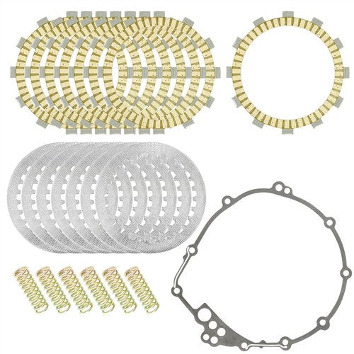 Clutch Friction Steel Plates Spring w/Gasket for Yamaha YZF-R6S YZFR6S 2006-2009