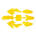Yellow Plastics Guard Fairing Fender Kit CRF50 Style 110 125cc Pit Pro Dirt Bike